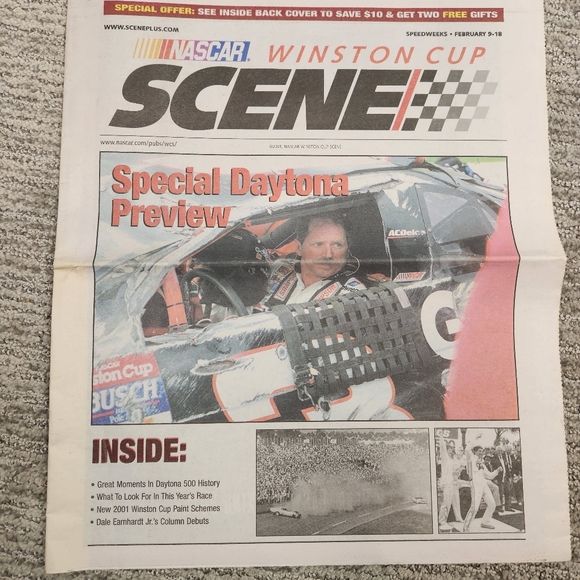 NASCAR 2001 Daytona 500 Race Day Souvenir Program Magazine Poster Newspaper CD - Picture 6 of 8